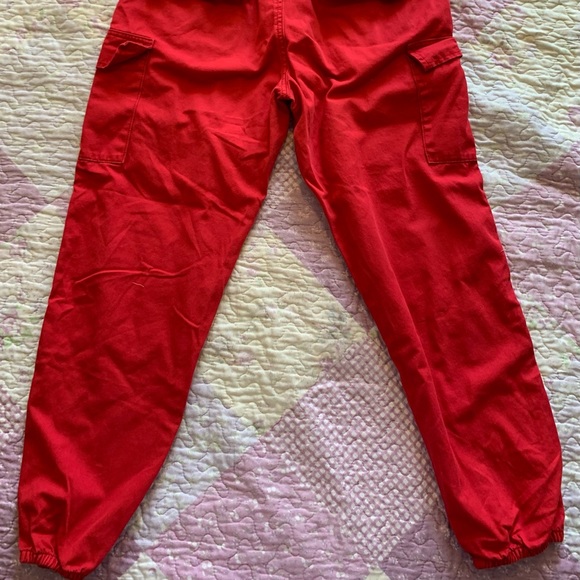 Streetwear society red cargo pants, size US L. - Picture 4 of 4